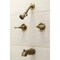 Kingston Brass KB243ACLAB Two-Handle Tub and Shower Faucet, Antique Brass KB243ACLAB - alternate 5